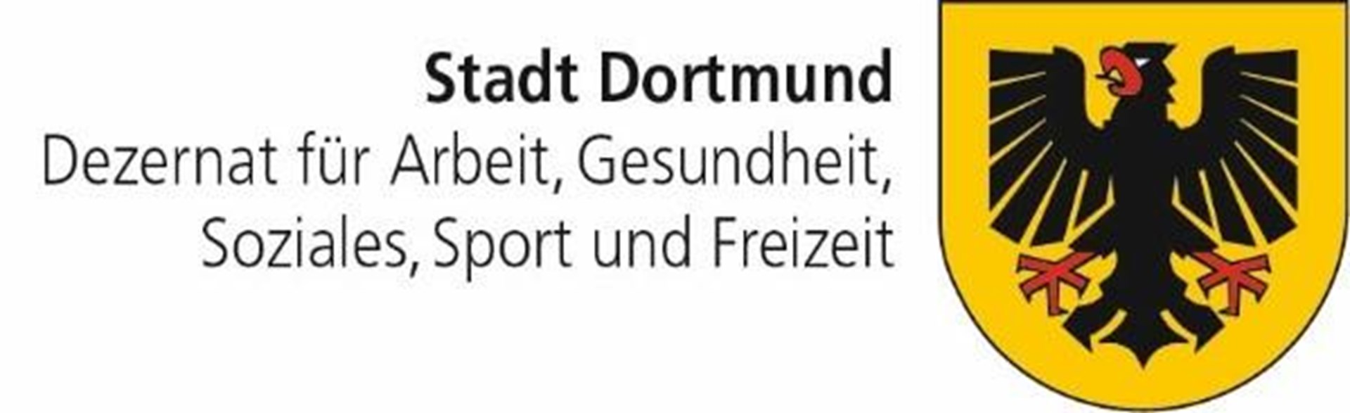 Logo Stadt Dortmund, Dezernat für Arbeit, Gesundheit, Soziales, Sport und Freizeit